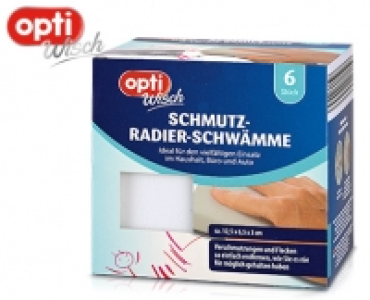 optiWisch Schmutz-Radier-Schwämme, 6 Stück 1.99 €