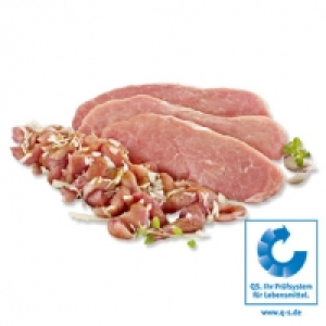 Frische Schweineschnitzel, natur oder Schweinegeschnetzeltes nach Gyro