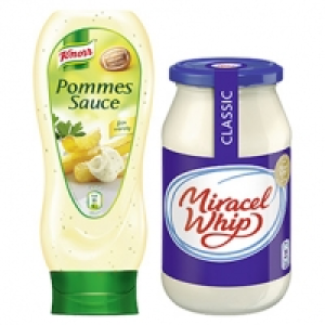 Miracel Whip 500 ml oder Knorr Pommes Sauce 475 ml, versch. Sorten, je