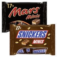 Real  Mars-, Snickers-, Twix-, Bounty- oder Milky Way Minis, jeder 333-g-Beu