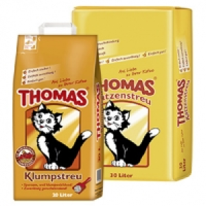 Thomas Katzenstreu 30 Liter oder Klumpstreu 20 Liter, jeder Beutel 7.49 €