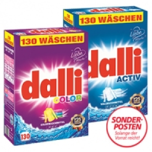 Dalli Pulver 130 Waschladungen, Universal oder Color, jede Packung, na