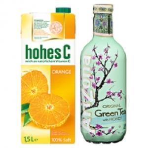 hohes C versch. Sorten oder Arizona Pomegranate, Half & Half, Green Te