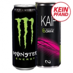 Monster versch. Sorten oder KAIF Energy Drink (koffeinhaltig), jede 0,