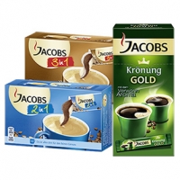 Real  Jacobs Löslicher Kaffee 3 in 1, 2 in 1, Krönung oder Hag 10er = 18/140