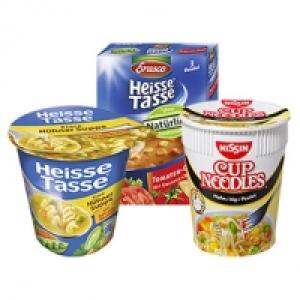 Nissin Cup Noodles oder Heisse Tasse versch. Sorten, Becher/3er-Faltsc
