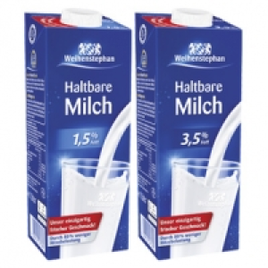 Weihenstephan Haltbare Milch 1,5/3,5 % Fett, 1-Liter-Packung, ab 12 Pa