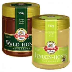 Bihophar Wald- oder Linden-Honig und weitere Sorten, jedes 500-g-Glas 3.99&nbsp;&euro;