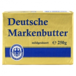 Deutsche Markenbutter, jede 250-g-Packung