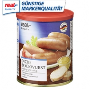 Real  Dicke Bockwurst, jede 5er = 400-g-Dose