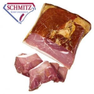 GS Schmitz Schinkenspeck mild gesalzen, &uuml;ber Buchenholz ger&auml;uchert, je