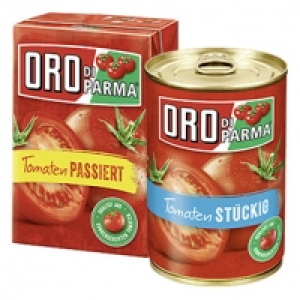 Oro di Parma Tomaten st&uuml;ckig, passiert oder Pizzasauce versch. Sorten,