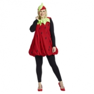 Damen-Plüschkostüm Erdbeere