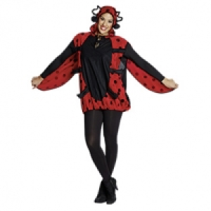 Damen-Plüschkostüm Marienkäfer Größe: S - XL