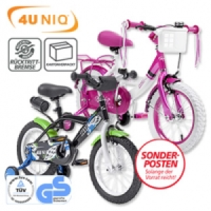 Kinderfahrrad Tim oder Mia Vorderrad-Felgenbremse