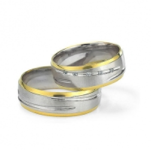 Rauschmayer Trauring-Set 50535 Zoll. Gold/Palladium