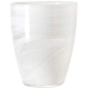 Leonardo Windlicht Alabastro 19 cm, weiß