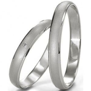 Rauschmayer Trauring-Set 04199 Zoll, Wei&szlig;gold