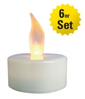 N&auml;ve LED Teelicht 6er Set inkl. Batterien + 6 x Ersatz