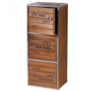 Living Schrank Old New York, Braun