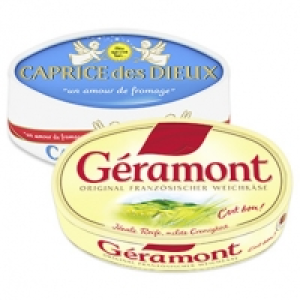 G&eacute;ramont oder Caprice des Dieux Franz&ouml;sischer Weichk&auml;se, 60 % Fett i.
