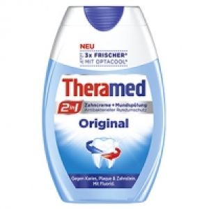 Theramed 2in1 Zahncreme + Mundsp&uuml;lung versch. Sorten, jede 75-ml-Flasc