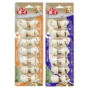 8in1 Delights Kauknochen Chicken oder Beef und weitere Sorten, jede 84