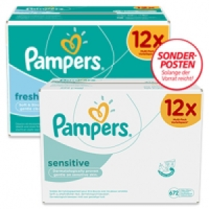 Pampers Feuchtt&uuml;cher versch. Sorten jede 12er-Packung