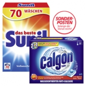 Calgon Wasserenth&auml;rter Pulver 1,5 kg, Tabs 45er, Gel 2100 ml oder Suni