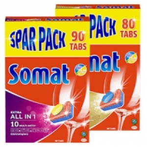 Somat Sp&uuml;lmaschinentabs versch. Sorten, jeder 80/90/110/150er-Spar Pac
