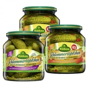 K&uuml;hne Schlemmert&ouml;pfchen versch. Sorten, 580-ml-Glas/300 g Abtropfgewic