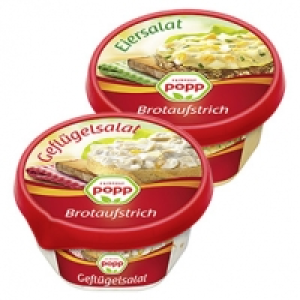 popp Brotaufstrich versch. Sorten, 150-g-Becher, ab 3 Bechern je
