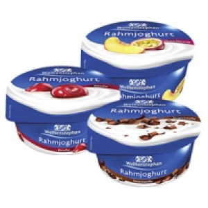 Weihenstephan Rahmjoghurt, versch. Sorten, 150-g-Becher, ab 3 Bechern