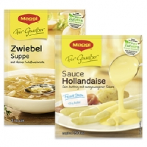 Maggi F&uuml;r Genie&szlig;er Suppen oder Saucen versch. Sorten, jeder Beutel
