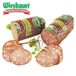 Wiesbauer K&auml;sewurst mit echtem Emmentaler K&auml;se, je 100 g