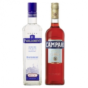 Campari Bitter oder Parliament Vodka 25/40 % Vol., jede 0,7-l-Flasche