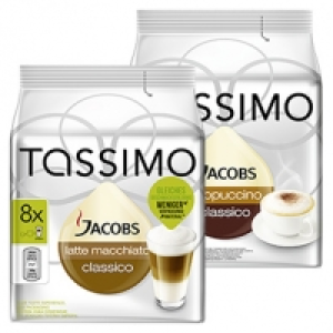 Tassimo Jacobs Caff&eacute; Crema Classico 16er oder Latte Macchiato Classico
