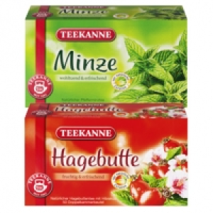 Teekanne Hagebutte 175 g oder Minze 112,5 g, jede 50er-Aufgussbeutel-P