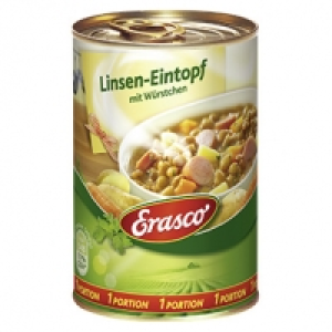Erasco 1 Portion Linseneintopf oder Gulaschsuppe und weitere Sorten, j