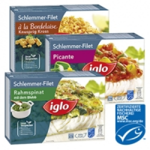 Iglo Schlemmer-Filet gefroren, versch. Sorten, 380-g-Packung, ab 3 Pa