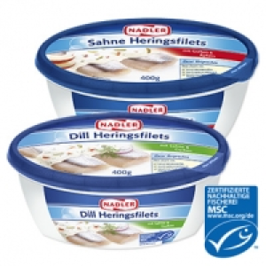 Nadler Heringsfilets versch. Sorten, jede 400-g-Schale