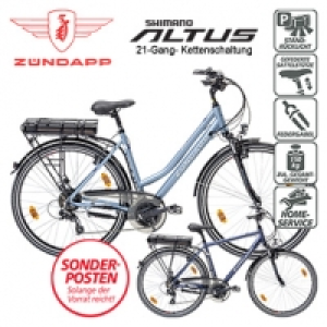 Alu-Elektro-Trekkingrad Green 4.0 28er &middot; Hinterradmotor wartungsfrei &middot;