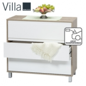 Schubladen-Kommode &middot; Ma&szlig;e: ca. H 90 x B 80 x T 40 cm &middot; Dekor: Eiche mi