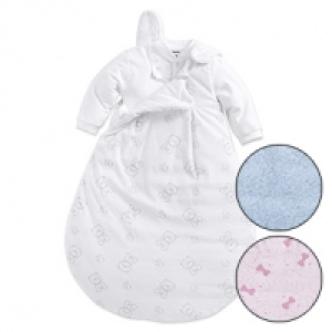 Baby-Schlafsack 3 in 1 Velours oder Baumwolle, bestehend aus Overall,