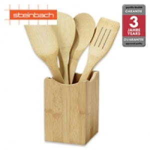 K&uuml;chenhelfer-Set &middot; 5-teilig &middot; Bambus