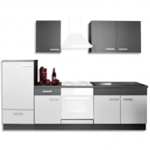 K&uuml;chenblock GRETA - hellgrau-graphit - 270 cm breit 399.99&nbsp;&euro;