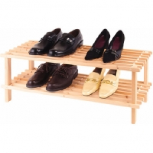 Schuhregal - Tanne - 2 Etagen 6.99 €