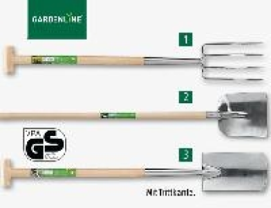 Gardenline Gärtnerspaten, Grabegabel