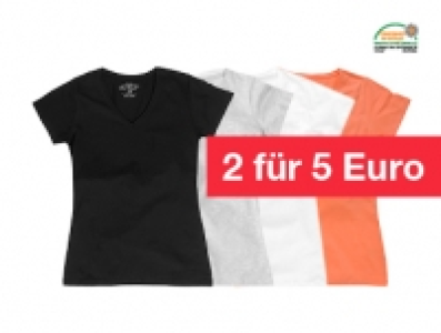 Damen-T-Shirt V-Ausschnitt