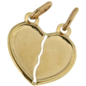 OROGELLI Herzanhänger teilbar, 333er Gelbgold